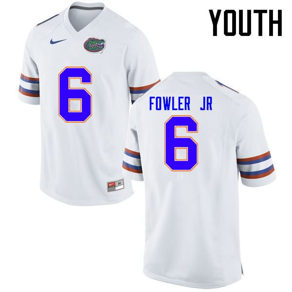 Youth NCAA Florida Gators Dante Fowler Jr. #6 Stitched Authentic Nike White College Football Jersey ATD0765YI